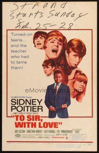 2y673 TO SIR, WITH LOVE WC '67 Sidney Poitier, Lulu, directed by James Clavell!