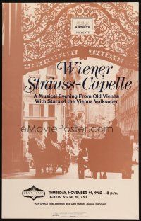 2y712 WIENER STRAUSS-CAPELLE stage play WC '82 a musical evening from Old Vienna!