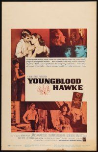 2y723 YOUNGBLOOD HAWKE WC '64 full-length art of James Franciscus & sexy Suzanne Pleshette!