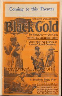 2y118 BLACK GOLD pressbook '27 Norman Studios all-black thrilling epic of the oil fields!