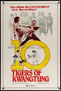 2z003 10 TIGERS OF KWANGTUNG 1sh '80 Guangdong shi hu zing yi wu xi, martial arts action!