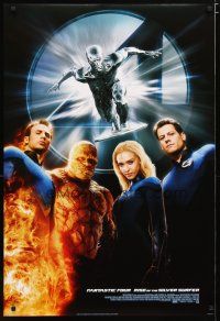 2z008 4: RISE OF THE SILVER SURFER style B int'l DS 1sh '07 Jessica Alba, Chiklis, Chris Evans!