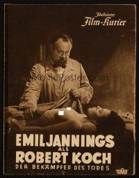 3a0195 ROBERT KOCH, DER BEKAMPFER DES TODES German program '39 Emil Jannings with nude corpse!