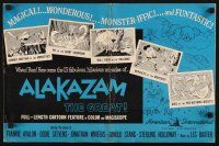 3a0778 ALAKAZAM THE GREAT pressbook '61 Saiyu-ki, early Japanese anime, with Ackerman certificate!
