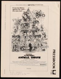 3a0784 ANIMAL HOUSE pressbook '78 John Belushi, John Landis fraternity classic!