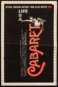 3a0815 CABARET pressbook '72 Liza Minnelli sings & dances in Nazi Germany, directed by Bob Fosse!