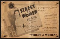 3a1101 STREET OF WOMEN pressbook '32 sexy Kay Francis is dangerous, tempting & tantalizing!