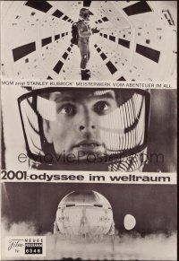 3a0594 2001: A SPACE ODYSSEY Austrian program '73 Stanley Kubrick classic, great Cinerama images!