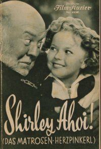 3a0554 CAPTAIN JANUARY Austrian program '36 different images of cute Shirley Temple & Guy Kibbee!