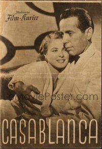 3a0612 CASABLANCA Austrian program '48 Humphrey Bogart, Ingrid Bergman, Michael Curtiz, different!