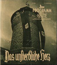 3a0173 DAS UNSTERBLICHE HERZ German program '39 Veit Harlan's The Immortal Heart, forbidden!