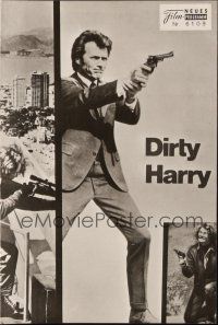 3a0620 DIRTY HARRY Austrian program '72 different images of Clint Eastwood, Don Siegel classic!