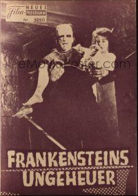 3a0624 EVIL OF FRANKENSTEIN Austrian program '65 Peter Cushing, Hammer, different monster images!