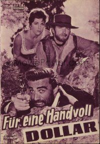 3a0625 FISTFUL OF DOLLARS Austrian program '65 Sergio Leone, Clint Eastwood, cool different images!