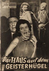 3a0657 HOUSE ON HAUNTED HILL Austrian program '59 classic Vincent Price, different images!