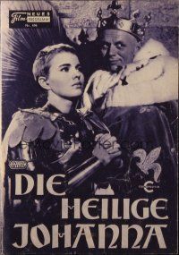 3a0697 SAINT JOAN Austrian program '57 Jean Seberg as Joan of Arc, Otto Preminger, different images