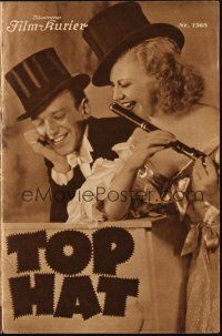 3a0590 TOP HAT Austrian program '36 wonderful different images of Fred Astaire & Ginger Rogers!