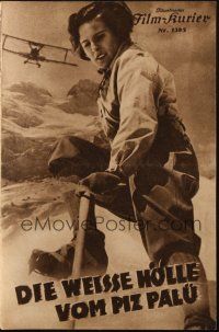 3a0723 WHITE HELL OF PITZ PALU Austrian program R36 directed by G.W. Pabst, Leni Riefenstahl