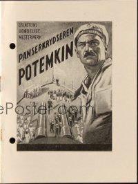 3a0011 BATTLESHIP POTEMKIN Danish program R53 Sergei Eisenstein's early Russian war classic!