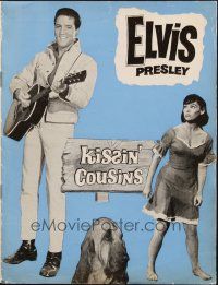 3a0046 KISSIN' COUSINS Danish program '64 different images of hillbilly Elvis Presley!