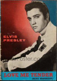 3a0051 LOVE ME TENDER Danish program R66 1st Elvis Presley, great different rock 'n' roll images!