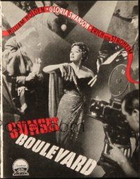 3a0086 SUNSET BOULEVARD Danish program '51 Gloria Swanson, William Holden, von Stroheim, different!