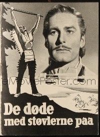 3a0089 THEY DIED WITH THEIR BOOTS ON Danish program R50s different art & photos of Errol Flynn!