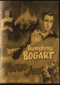 3a0096 TOKYO JOE Danish program '49 Humphrey Bogart & sexy Florence Marly in Japan, different!
