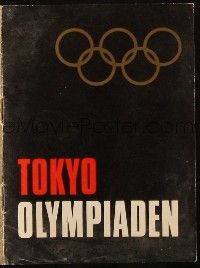3a0097 TOKYO OLYMPIAD Danish program '65 Kon Ichikawa's movie of the 1964 Summer Olympics in Japan!