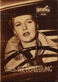 3a0746 HOUSE OF BLACKMAIL East German program '58 bad girl gives a ride to hitchhiker, different!