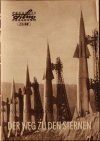 3a0760 ROAD TO THE STARS East German program '58 Russian sci-fi, cool rocket spaceship images!