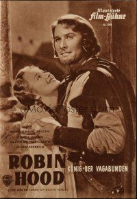 3a0237 ADVENTURES OF ROBIN HOOD German program '50 Errol Flynn, Olivia De Havilland, different!