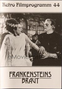 3a0269 BRIDE OF FRANKENSTEIN German program R86 different images of Boris Karloff & Elsa Lanchester