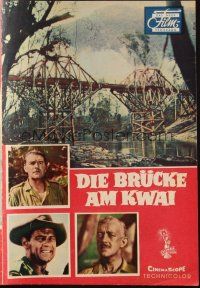 3a0271 BRIDGE ON THE RIVER KWAI German program '58 Holden, Guinness, David Lean, different