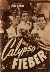 3a0273 CALYPSO HEAT WAVE German program '57 Johnny Desmond, Merry Anders, first calypso musical!