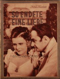 3a0125 END OF AN AFFAIR German program '34 So endete eine liebe, Paula Wessely, Willi Forst