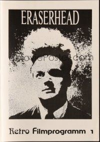 3a0315 ERASERHEAD German program R80s directed by David Lynch, Jack Nance, different images!