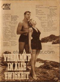 3a0333 FROM HERE TO ETERNITY German program '54 Lancaster, Kerr, Sinatra, Reed, Clift, different!