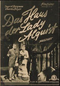 3a0212 GASLIGHT German program '46 Ingrid Bergman, Joseph Cotten, Charles Boyer, different!