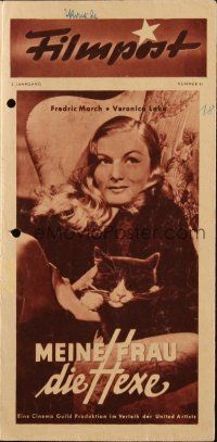 3a0218 I MARRIED A WITCH Filmpost German program '46 sexy Veronica Lake & Fredric March, different!