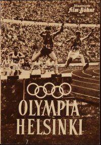 3a0381 KULTAA JA KUNNIAA German program '53 Finnish documentary of 1952 Olympics in Helsinki part 2