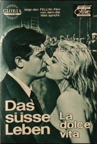 3a0382 LA DOLCE VITA Das Neue German program '60 Federico Fellini, Mastroianni, Ekberg, different!