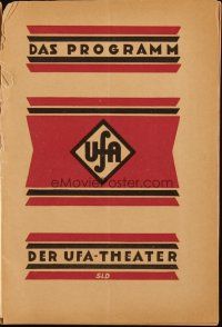 3a0133 LAST LAUGH local theater German program '24 F.W. Murnau's Der Letzte Mann, Emil Jannings!