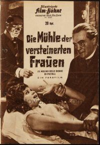 3a0408 MILL OF THE STONE WOMEN German program '62 cool different horror images!