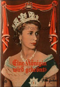 3a0446 QUEEN IS CROWNED German program '53 Queen Elizabeth II's coronation documentary!