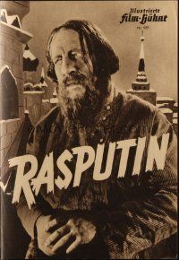3a0448 RASPUTIN German program '50 completely different images of Harry Baur as the mad monk!