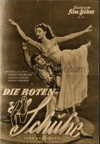 3a0453 RED SHOES German program '49 Powell & Pressburger, Moira Shearer, different ballet images!