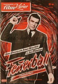 3a0509 THUNDERBALL German program '65 completely different images of Sean Connery as James Bond!