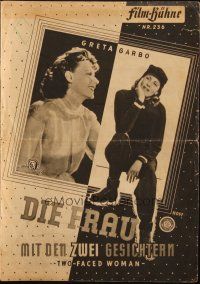 3a0517 TWO-FACED WOMAN German program '49 Melvyn Douglas, pretty Greta Garbo, different images!