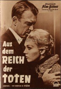 3a0523 VERTIGO Film Buhne German program '59 Alfred Hitchcock, different images of Stewart & Novak!